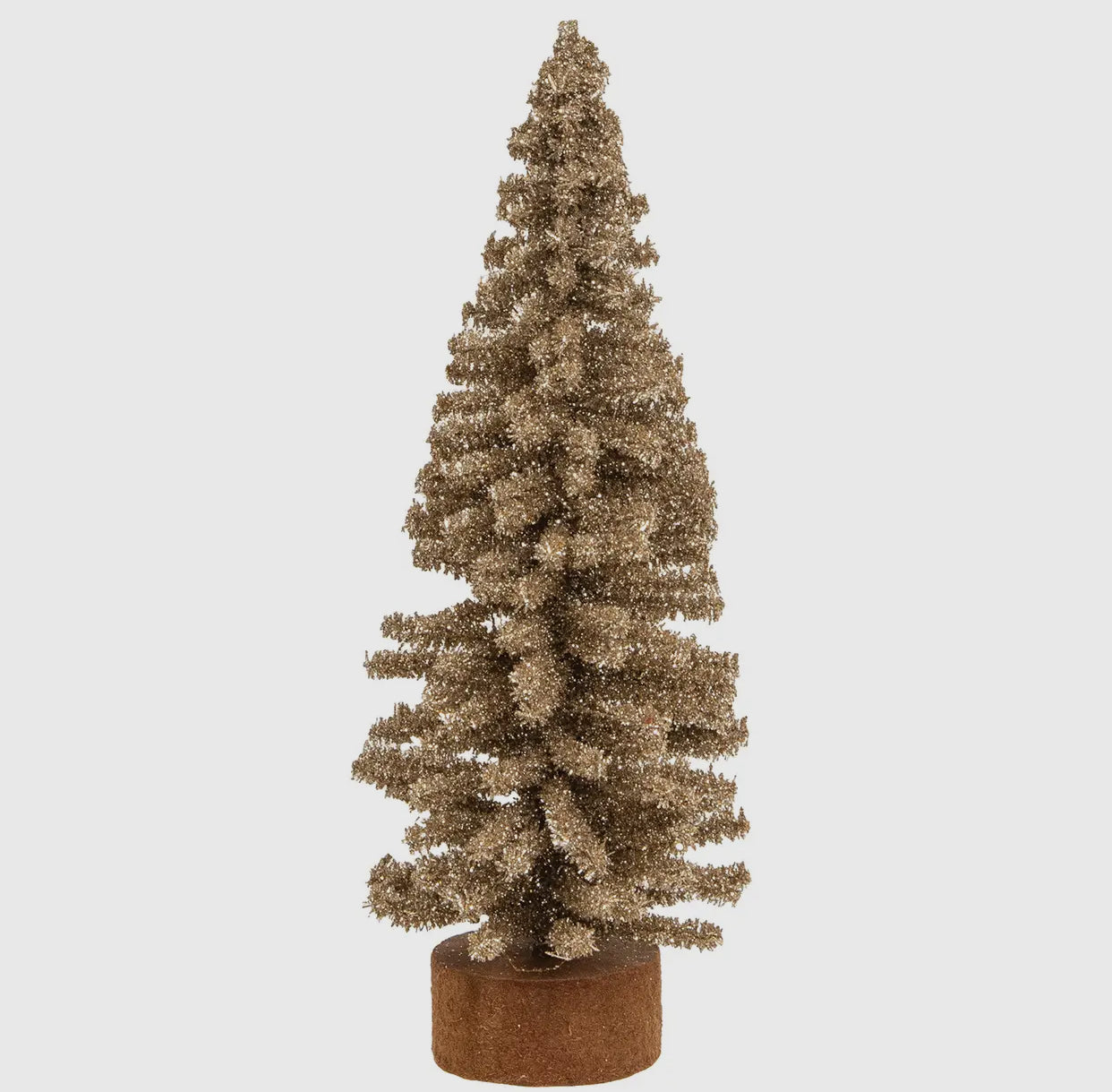 Champagne Glitter Tree-8”H