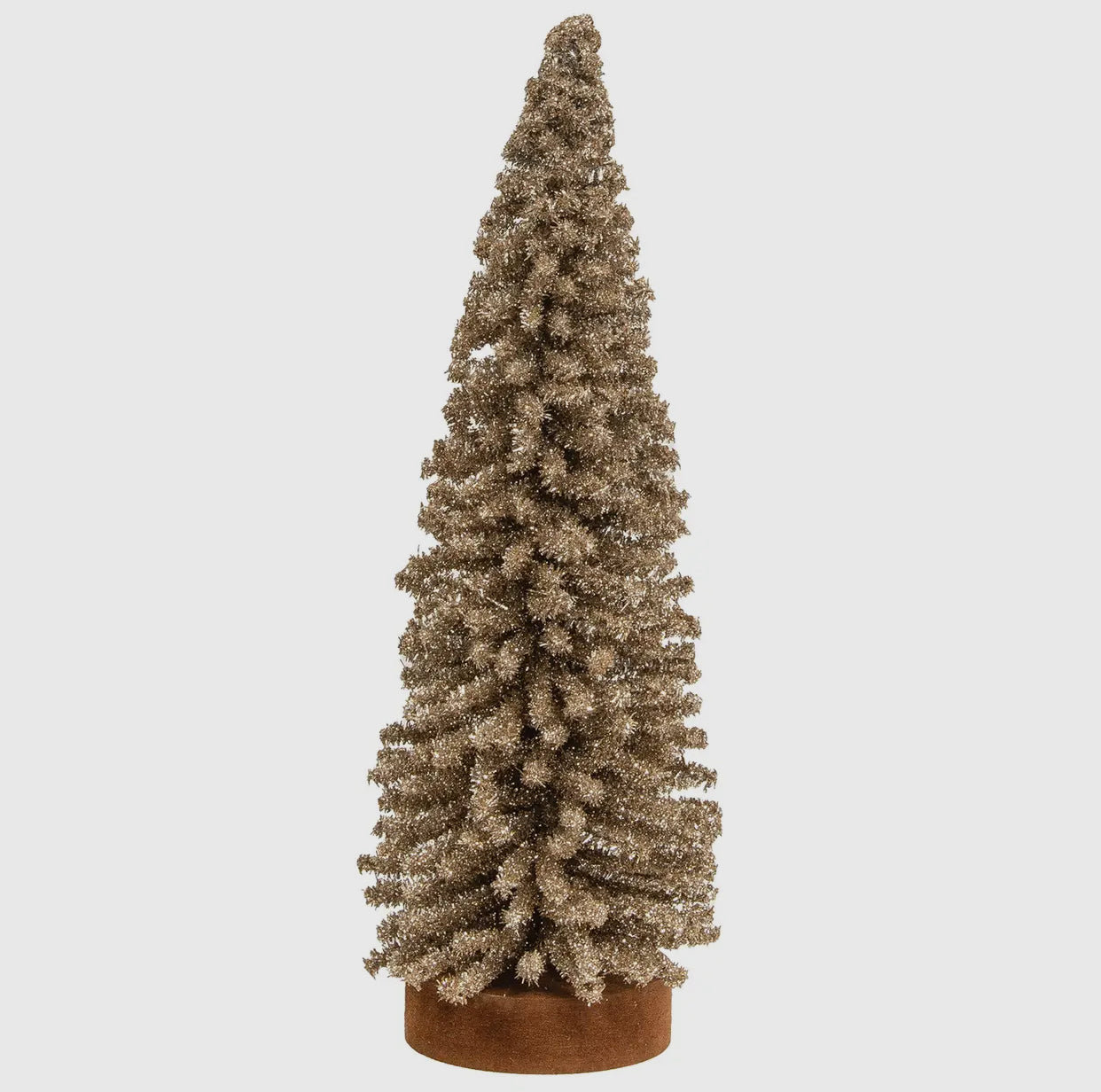 Champagne Glitter Tree- 13”H