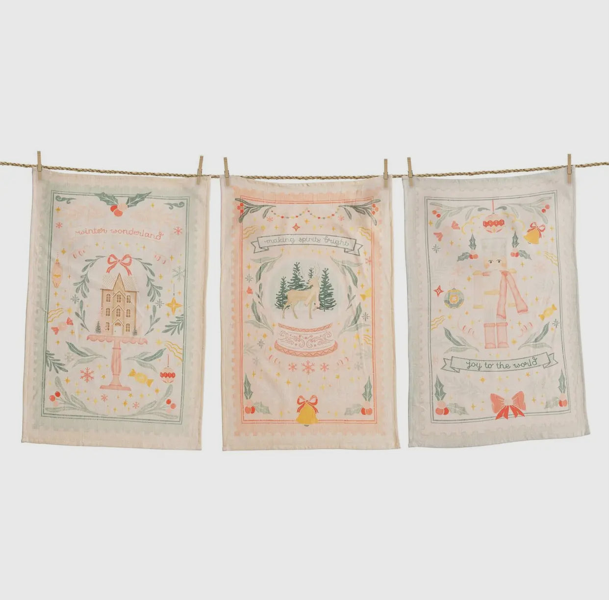 Tea Towel Set- Christmas Joy