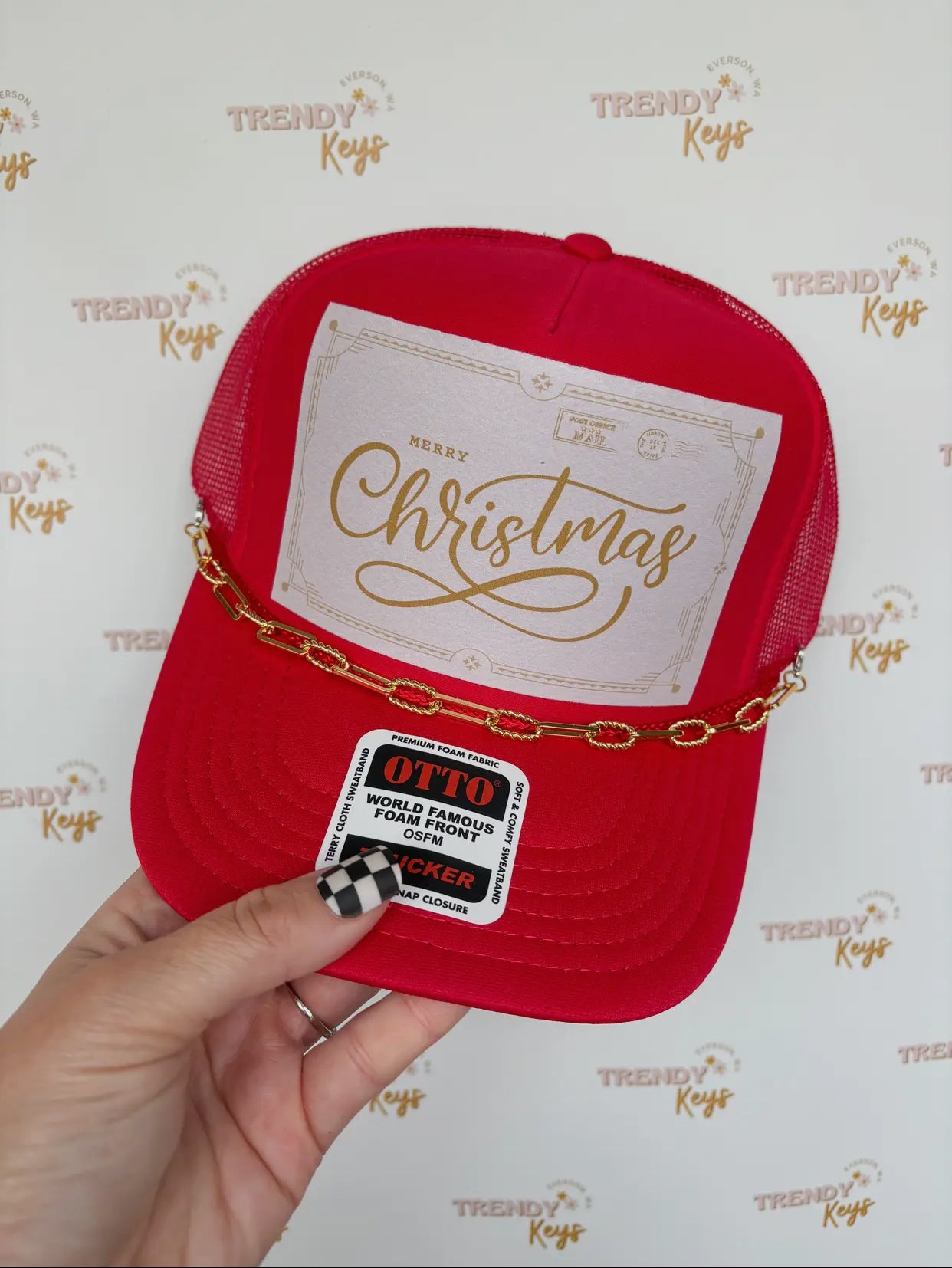 Christmas Letter Trucker Hat