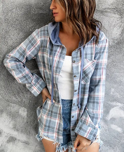 Blue Plaid Shirt