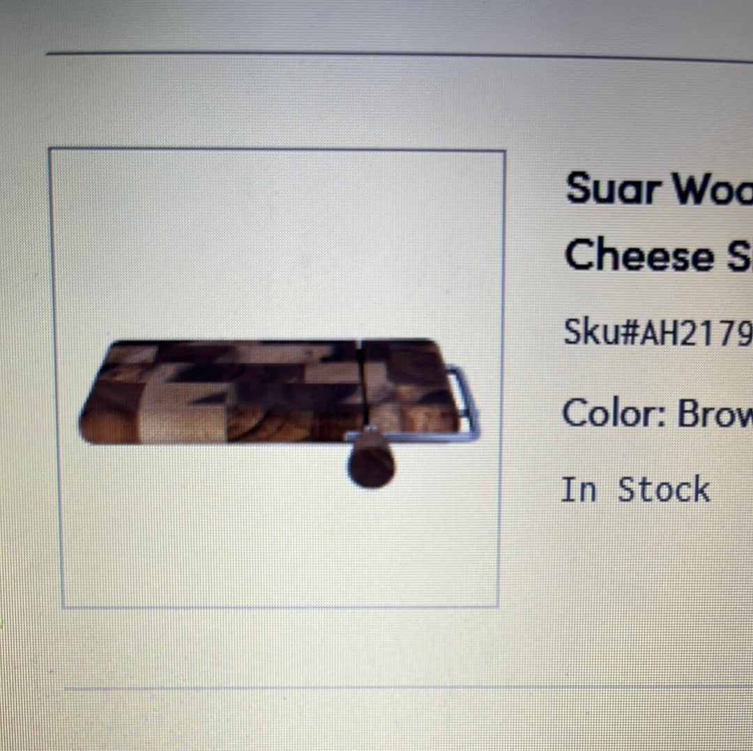 AH2179 sugar wood cheese slicer