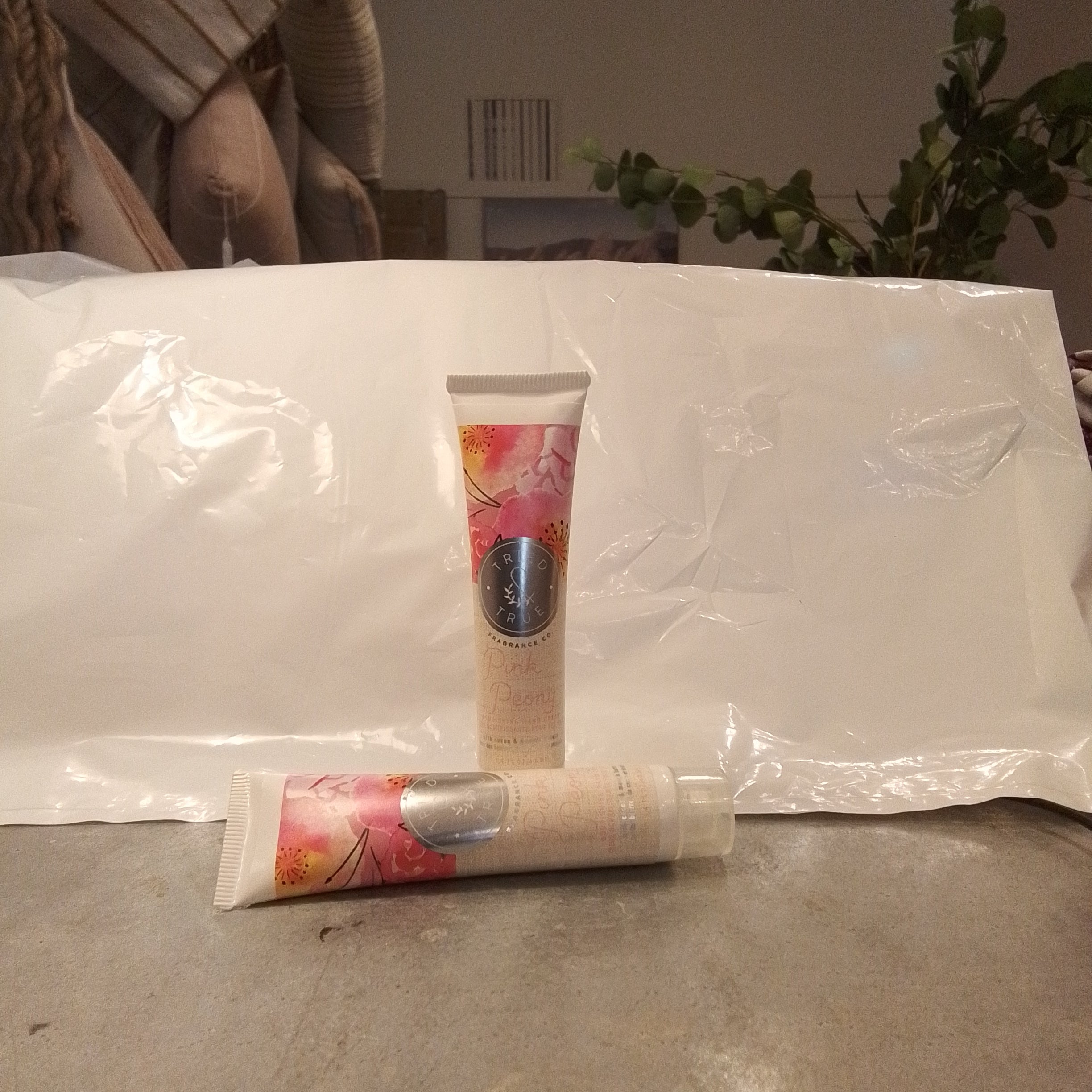 Tried and True pink peony hand cream