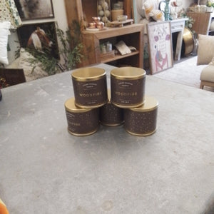 Woodfire  Candle in tin