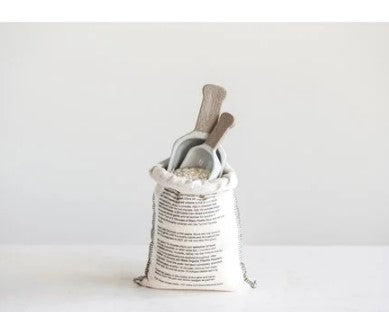 DF1865  Porcelain Scoops, Set of 2