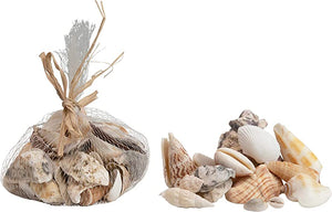 DF3895  Creative Co-Op Shells in Jute (Bag Contains 18 oz.)