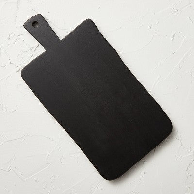 KNK051    14" x 6.7" Wooden Cheese Serving Board (Black)