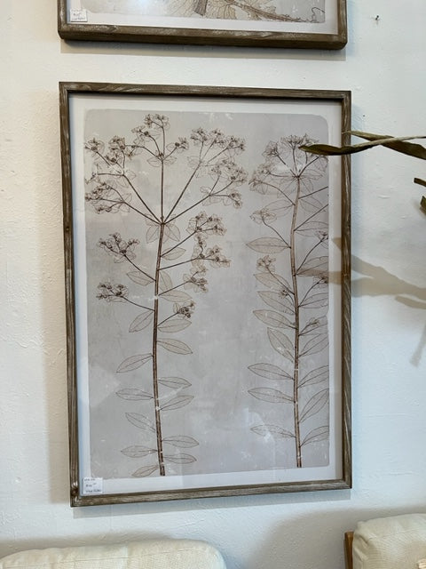 KNK006  Weed Picture Wood Frame