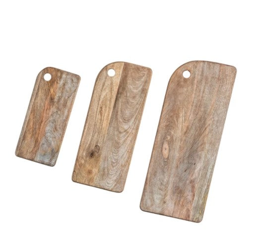 DF0585  Mango Wood Cheese/Cutting Boards, Set of 3