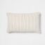 KNK022  Woven Striped with plaid reverse lumbar pillow
