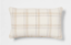 KNK022  Woven Striped with plaid reverse lumbar pillow