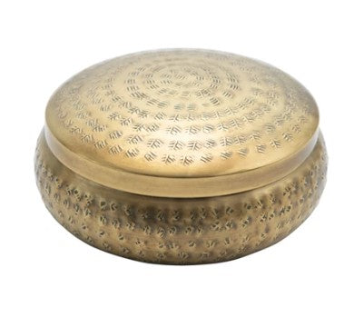 DF5235  5" Round Metal Trinket Box DF5235